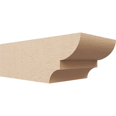 Ekena Millwork 6in. W x 4in. H x 12in. L Ridgewood Woodgrain TimberThane Rafter Tail, Primed Tan RFTUR06X04X12RIDRCPR